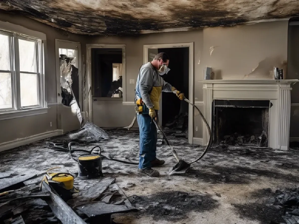 Fire damage restoration service