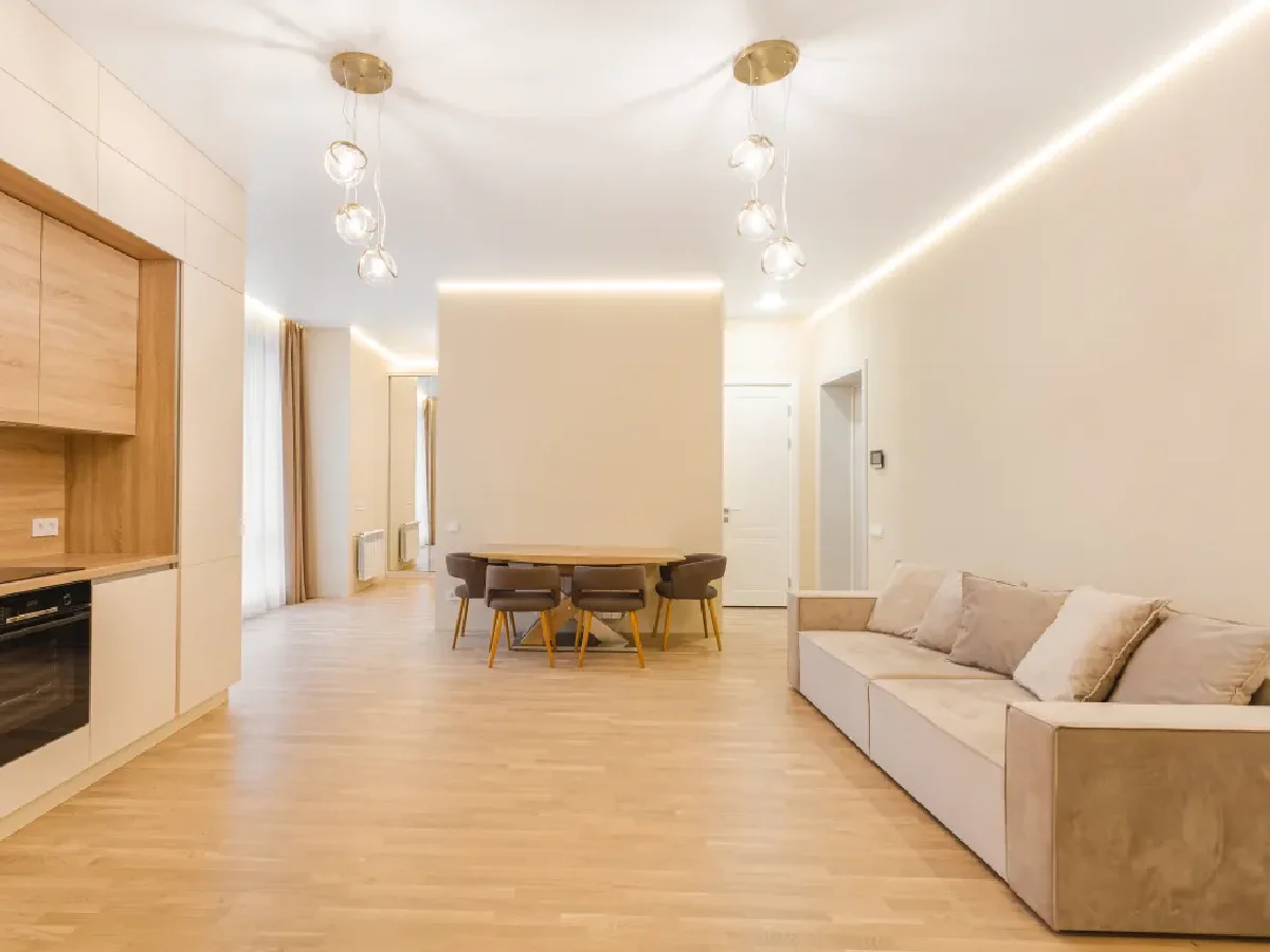 Clean restored home interior